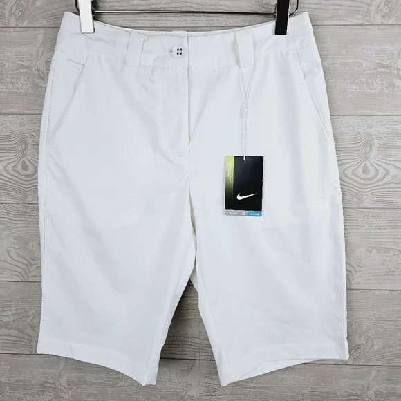 Nike Golf Tour Performance Dri-Fit Women's White Shorts NWT, size 2 - Picture 1 of 13